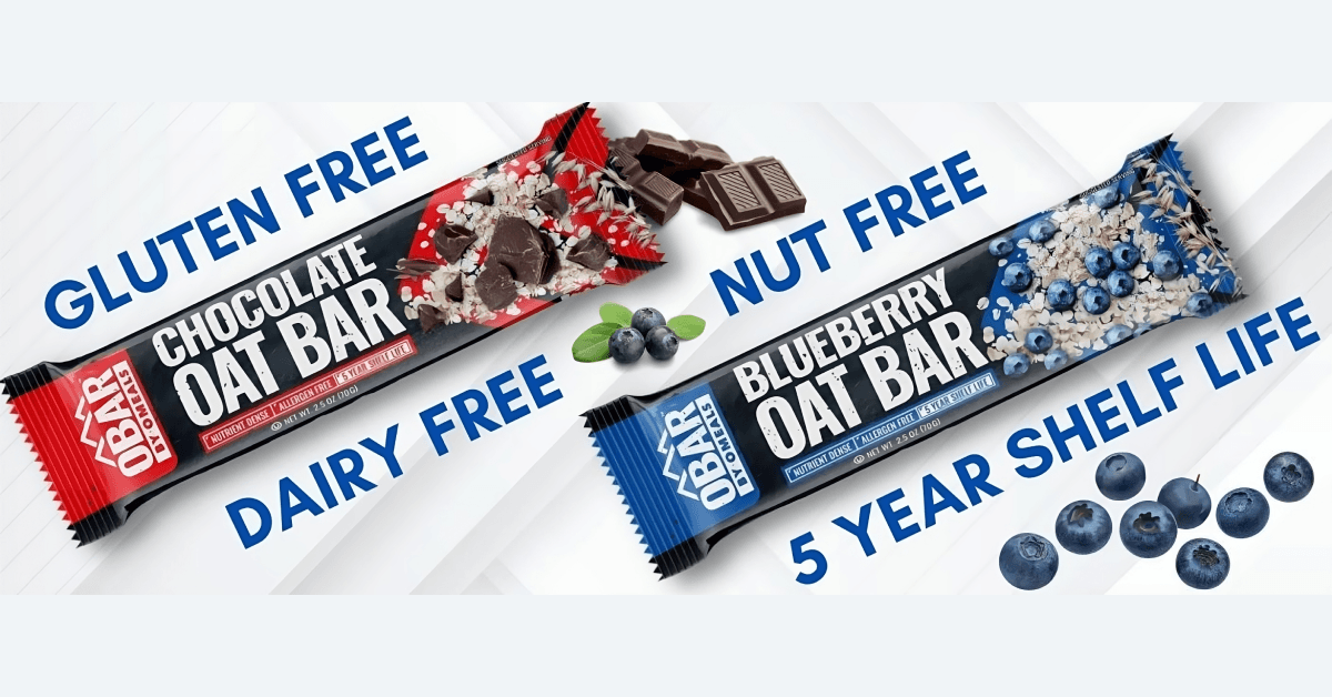 Total Prepare Launches OBARs, Allergen-Free Emergency Food Bars with 5-Year Shelf Life